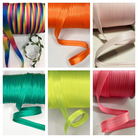 1 Roll (50 Yards) 5/8'' 15mm Single Fold Bias Tape Best Quality Ladies Tailoring Stage Costumes Clothing Robes Edge Strip Satin Ribbon for Cosplay Sewing DIY