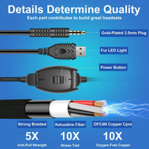 Gaming Headset L1 With Mic For PC,PS4,Xbox One,Xbox 360 And Laptop Over-Ear