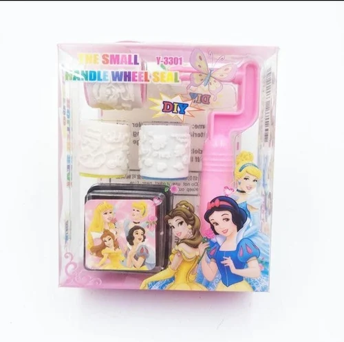 01 Set Unicorn / Hello Kitty Roller Stamp Handbooks Diy Anime Figure Multiple Styles Student Supplies Wholesale