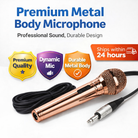 Dm-701 Uni-directional dynamic microphone. Perfect sound quality, XLR connector