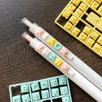 Colorful Letter GEL Pen Set Alphabet Number Color Block Building for Birthday Wish Name Gift DIY School Study Supplies
