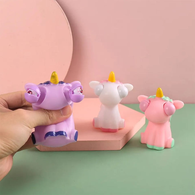Squishy Toy Eye Popping Unicorn Worm Squeeze Toy Stress Reliever Anti-stress Fidget Halloween Christmas Kids Party Favors Gifts