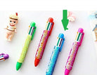 01 Pc Sequence 6 ink in1 Gel Pen Cute pen, cute stationary, pen for kids, best gift for girls, best gift for kids (Sequence Multi Ink Pen