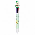 01 Pcs 6 in 1 Multicolor Pen Korean Creative Lovely Avocado Design 06 Colors Cute Shaped Ballpoint Pens,multicolors Press Ball Pens,students Hand Account Pens