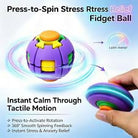 Colorful 3D Printed Press Fidget Spinner Ball