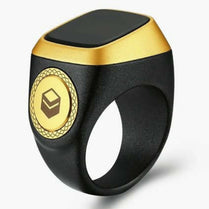 Qibla Smart Tasbih Ring - Digital Tasbeeh Counter with Prayer Time Reminder