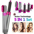 5 In 1 Hair Dryer Brush Electric Blow Dryer Hair Comb Curling Brush Kit Straightener