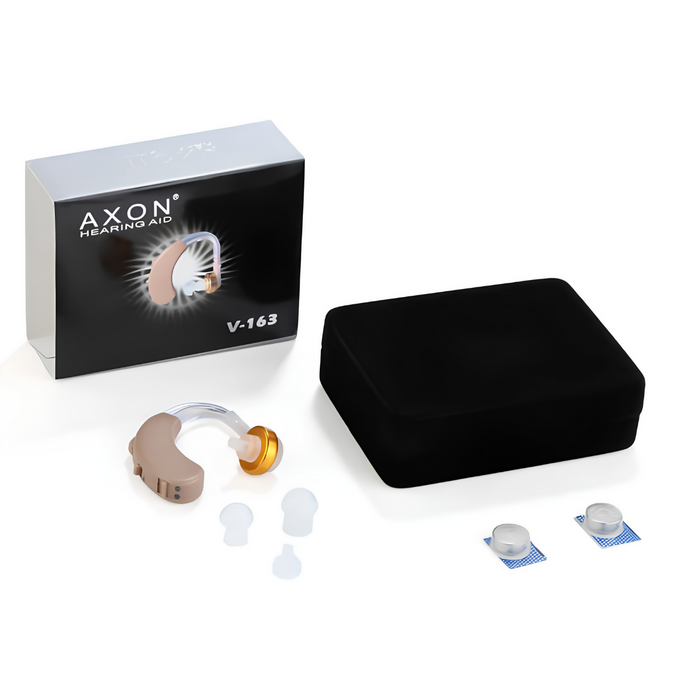 Original AXON V-163 BTE Behind-the-Ear Sound Amplifier Hearing Aid