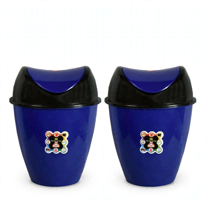 Prince Ware Dustbin Royal Large with Swing Lid - 18 Liters (Pack of 2)