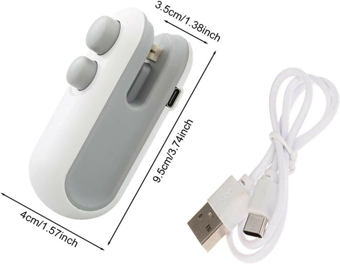 Mini Rechargeable Sealer Food Heat Bag Sealing Machine Package Sealing Bags Heat Plastic Food Bag Closing Portable Sealer