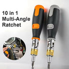 Ratchet Corner 10 in 1 Screwdriver Set New Portable Hidden Bit Combination Multifunction Screwdriver