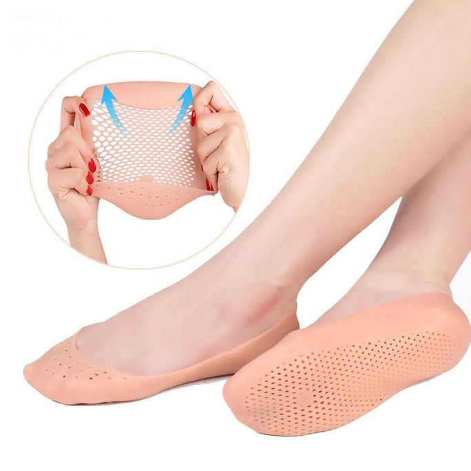 Full Cover Durable Elastic Hole Heel Protect Socks Insole Calluses Soft Silicone Pedicure Feet Care Moisturizing Anti Crack