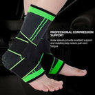 1 pc Adjustable Compression Ankle Brace Breathable Support for Sports Exercise Fitness Men And Women