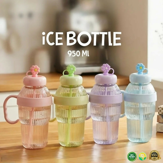 Random Colour High Quality Plastic Made 950 ML Sip & Drink Tumbler Sipper Beautiful Water Bottle Trending Tumbler