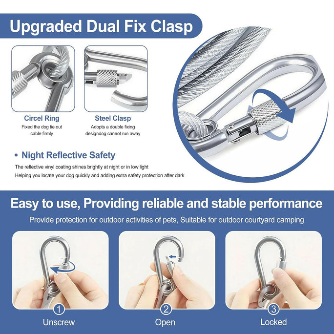10 Meter Strong stainless steel clothesline rope clothes indoors or outdoors