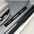 4Pcs Car Door Sill Protector, Scuff Plate Carbon Fiber Threshold Stickers, Protect Door Anti Scratch for Cars (HONDA)