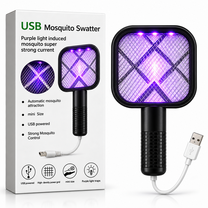 USB Electric Mosquito Killer Racket