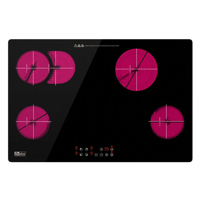 Steeline SL78-4003 4 Burner Built-In Ceramic Hob