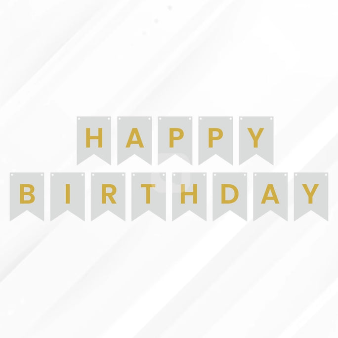 Happy birthday Letter Bunting Banner Decoration Set