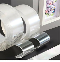 Double Sided Tape for Walls Heavy Duty Removable Mounting Tape Strong Adhesive Washable and Reusable Tape Wall Tape for Picture Photo Carpet Decoration Poster Tape Roll
