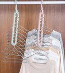 9 Hole Hanger Multifunction Magic Clothes Hanger Organizer 360 Rotate Folding Hangers