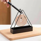 Creative Iron Mosquito Coil Holder Stable Triangular Fireproof Hanging Mosquito Coil Tray Home Supplies