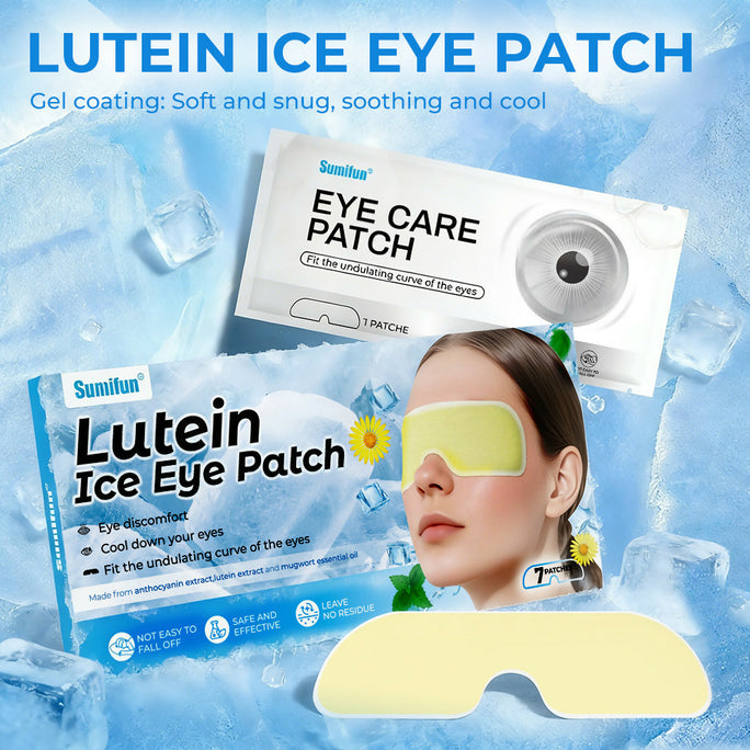 Sumifun Lutein Ice Eye Patch | Cooling Eye Care Patch | Refreshing Eye Mask for Daily Eye Care | 7 Patches