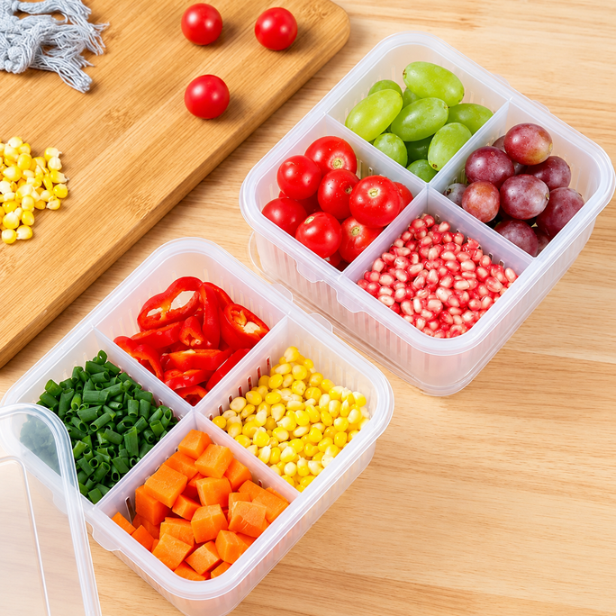 4 Compartment Ref Storage Box