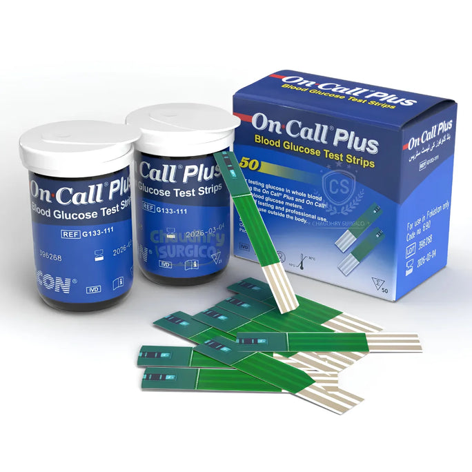 On Call Plus Blood Glucose Test Strips – Pack of 50