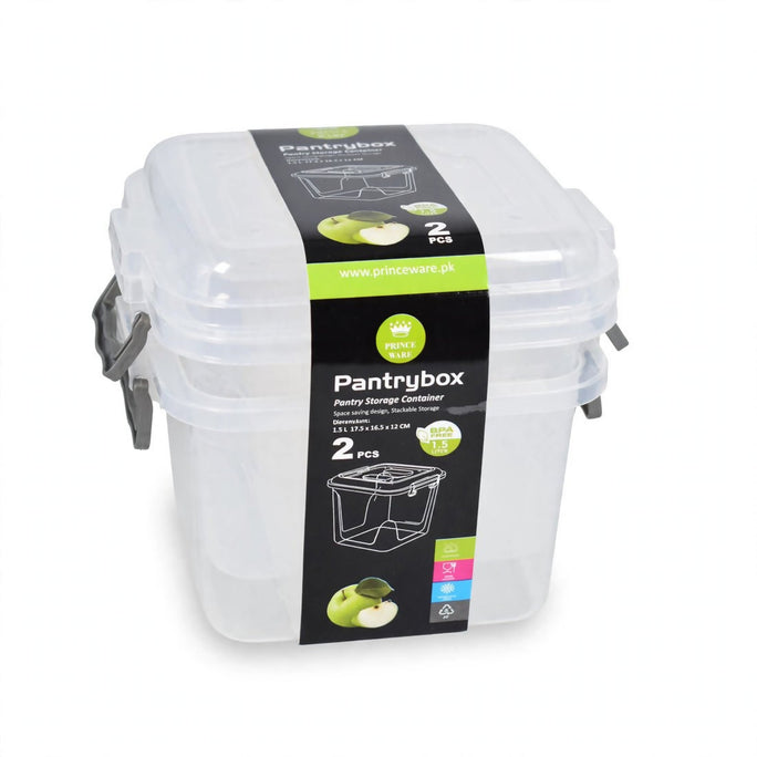 Prince Ware Pantry Box | Food Storage Container | 1.5L + 1.5L