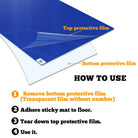 Sticky Mat/Adhesive Mat 24" x 36" Blue (Case of 10 Mats,30 Sheets Each) for Cleanroom,Laboratory,Hospital,Production,Construction Pets