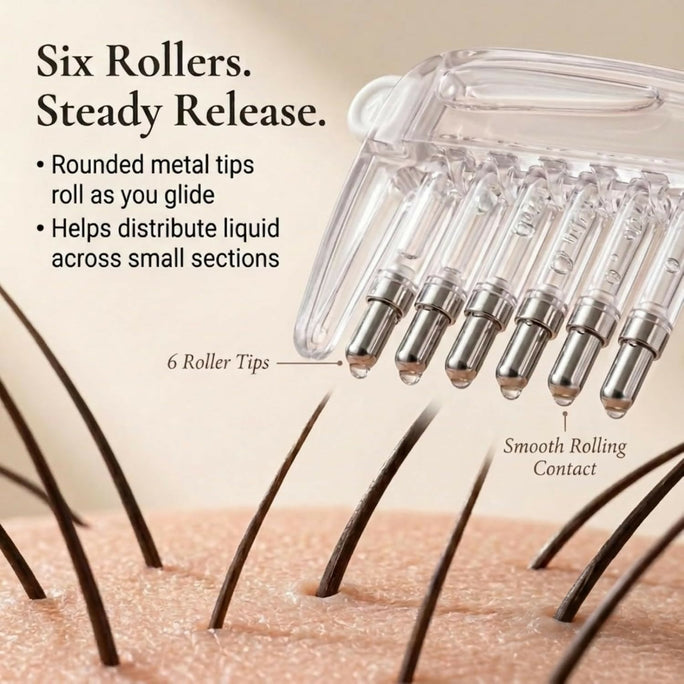Transparent Hair Scalp Applicator Comb, Manual Scalp Stimulator, Hair Growth Scalp Massage Comb, Deep Scalp Massage Tool With 📦