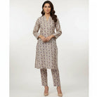 2-Pcs Katan Silk Unstitched Full Allover Shirt With Fully Allover Trouser For Women