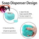 Silicon Bath Body Brush, Exfoliating Body Scurb Brush With Soap Dispenser, 2 In 1 Ultra Soft Bath Sponge Shower Brush And Body Massager,