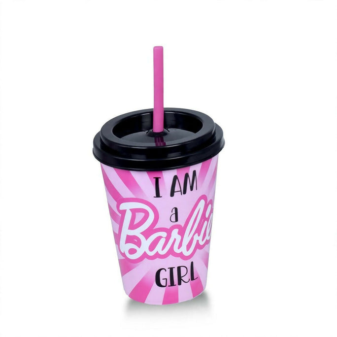 Prince Ware Cool Glass - Kids Tumbler Glass with Straw (Pack of 2)