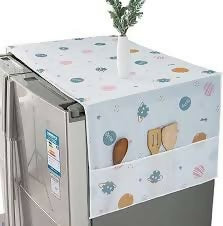 Refrigerator Cover Top Dust proof Windscreen Covers for Top Decorative Fridge Cover for Washing Machines Dryers for Friends Neighbors Random Design