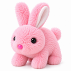 Cute Plush Bunny Soft Toy – Fluffy Rabbit Stuffed Toy