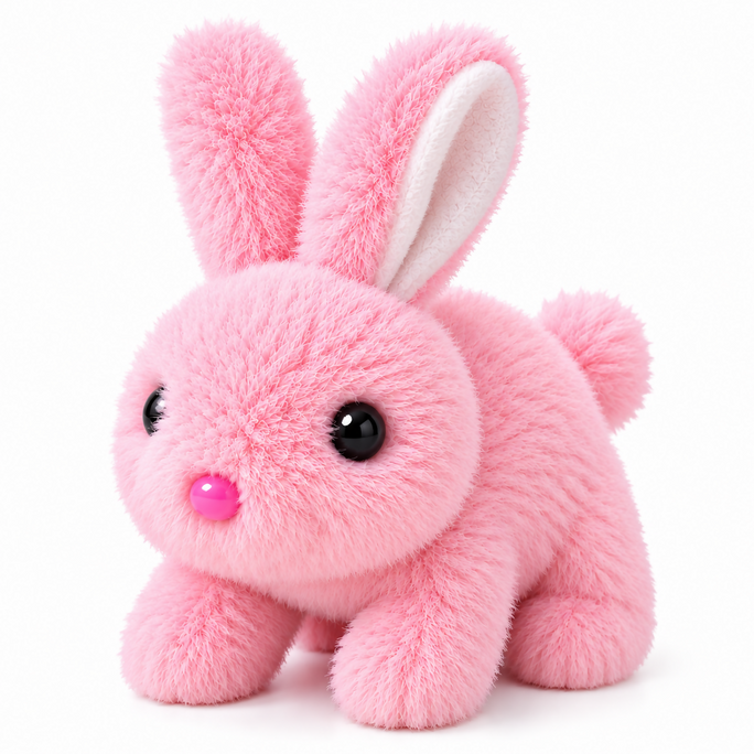 Cute Plush Bunny Soft Toy – Fluffy Rabbit Stuffed Toy