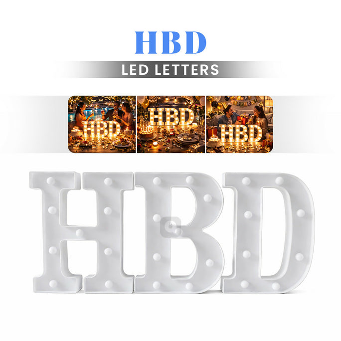 LED HBD Letter For Decoration