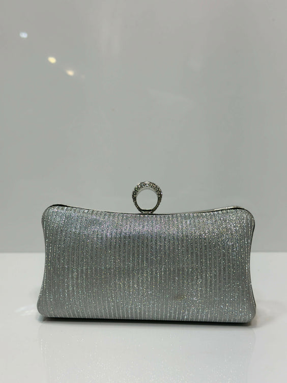 Luxury Shimmer Textured Clutch Bag for Women - Elegant Party & Evening Purse