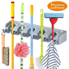 5 in 1 Broom and Mop Holder Wall Mounted Mop Rack Cleaning Tool Hook Wall Hook