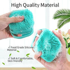 Silicon Bath Body Brush, Exfoliating Body Scurb Brush With Soap Dispenser, 2 In 1 Ultra Soft Bath Sponge Shower Brush And Body Massager,