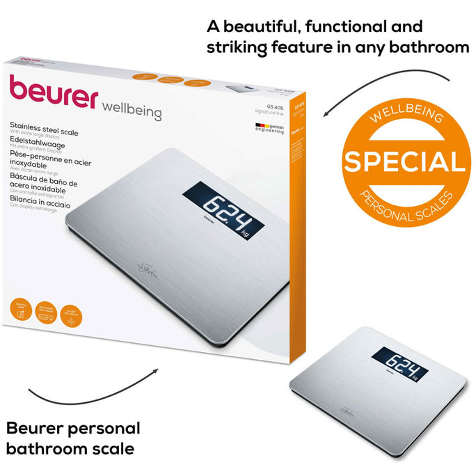 Beurer GS 405 SignatureLine Stainless Steel Scale