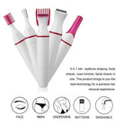 Veet Trimmer Multifunction 5 In 1 Electric Epilator Painless Trimmer For Eyebrow Body Facial Hair Removal Hair Shaver