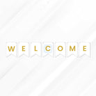 Welcome Letter Bunting Banner Decoration Set