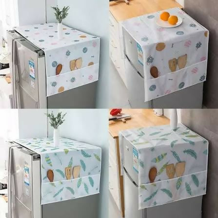 Refrigerator Cover Top Dust proof Windscreen Covers for Top Decorative Fridge Cover for Washing Machines Dryers for Friends Neighbors Random Design