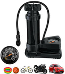 High Pressure Foot Air Pump with Gauge Heavy-Duty Foot Bike Pump for Bicycle Ball Scooter Car Inflatable Toys Mini Pump