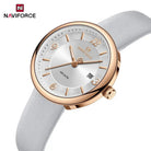 Naviforce NF 5076 Ladies Elegant Leather Watch For Women