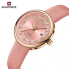 Naviforce NF 5076 Ladies Elegant Leather Watch For Women