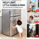Fridge Safety Door Lock for Kids | Child Safety Refrigerator Lock | Baby Proof Cabinet & Drawer Lock | Strong Adhesive No Drill Multi-Purpose Safety Lock | Child Proof Fridge Door Lock